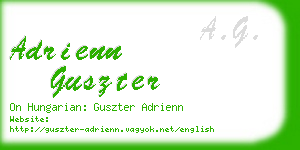 adrienn guszter business card